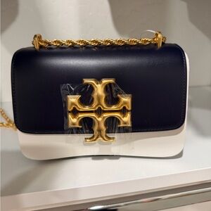 Tory Burch small Eleanor bag navy and gold mini bag nwt